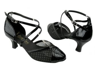 DAnce shoes ladies black patent   